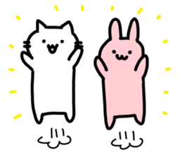 Comfortable cat Nyata & best friend sticker #9446738