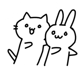 Comfortable cat Nyata & best friend sticker #9446752