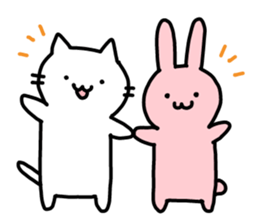 Comfortable cat Nyata & best friend sticker #9446757