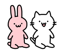 Comfortable cat Nyata & best friend sticker #9446758