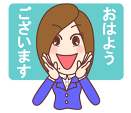 Natural healing women  Greeting of work sticker #9446840