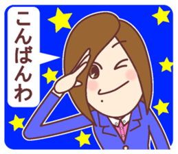 Natural healing women  Greeting of work sticker #9446842