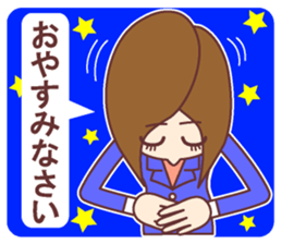 Natural healing women  Greeting of work sticker #9446843