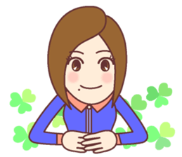 Natural healing women  Greeting of work sticker #9446878