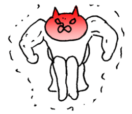 The cat which I drew 9 sticker #9447455