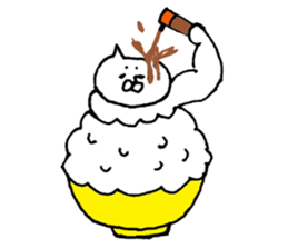 The cat which I drew 9 sticker #9447473