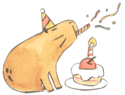 Capybara daily sticker #9447570