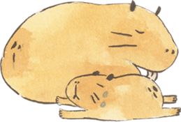 Capybara daily sticker #9447573