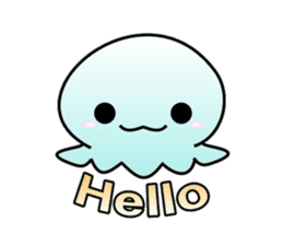 A little jellyfish's daily life sticker #9447800