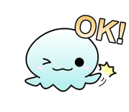 A little jellyfish's daily life sticker #9447802