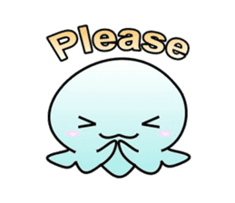 A little jellyfish's daily life sticker #9447806