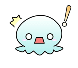 A little jellyfish's daily life sticker #9447809