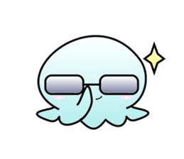 A little jellyfish's daily life sticker #9447810