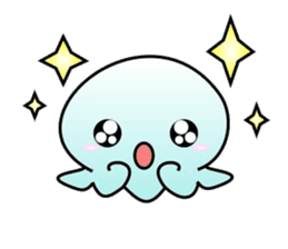 A little jellyfish's daily life sticker #9447811