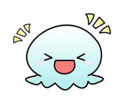 A little jellyfish's daily life sticker #9447812