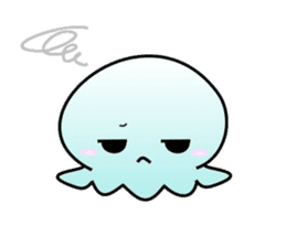 A little jellyfish's daily life sticker #9447816