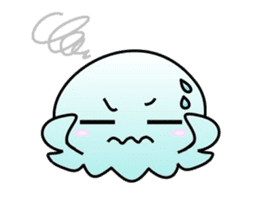 A little jellyfish's daily life sticker #9447817
