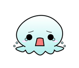 A little jellyfish's daily life sticker #9447819