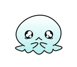 A little jellyfish's daily life sticker #9447821