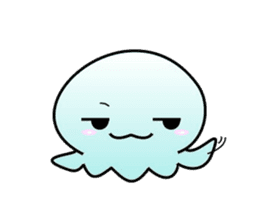 A little jellyfish's daily life sticker #9447822