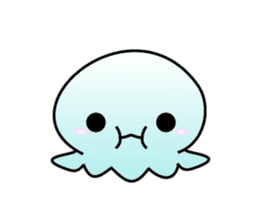 A little jellyfish's daily life sticker #9447823