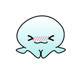 A little jellyfish's daily life sticker #9447825
