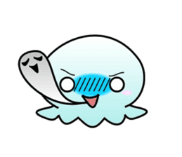 A little jellyfish's daily life sticker #9447828