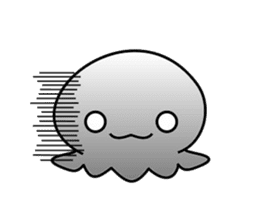A little jellyfish's daily life sticker #9447829