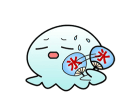 A little jellyfish's daily life sticker #9447834