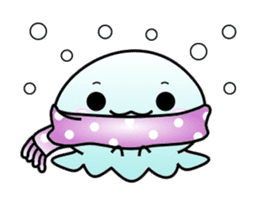 A little jellyfish's daily life sticker #9447835
