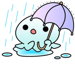 A little jellyfish's daily life sticker #9447836