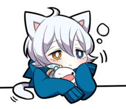 WHITE KITTEN 4 sticker #9448737