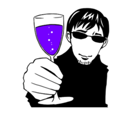 "S" Gentleman sticker #9449779