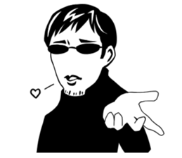 "S" Gentleman sticker #9449794