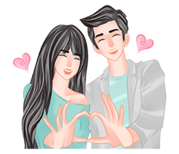 Romantic Couple 2 sticker #9449960