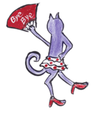 A little bit passionate cats sticker #9450168