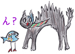 A little bit passionate cats sticker #9450170