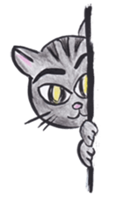 A little bit passionate cats sticker #9450171