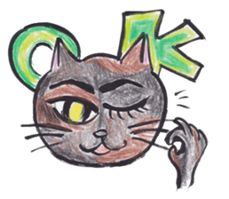 A little bit passionate cats sticker #9450182