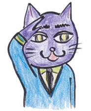 A little bit passionate cats sticker #9450183