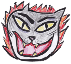 A little bit passionate cats sticker #9450190