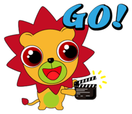 Little lion - Brown sticker #9450440