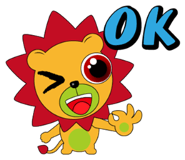 Little lion - Brown sticker #9450447