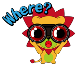 Little lion - Brown sticker #9450453