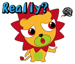 Little lion - Brown sticker #9450467