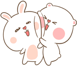 TuaGom : Puffy Bear & Rabbit sticker #9450767