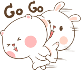 TuaGom : Puffy Bear & Rabbit sticker #9450785