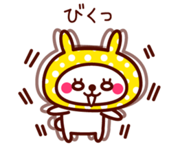 Cute rabbit Hood 4 sticker #9450923