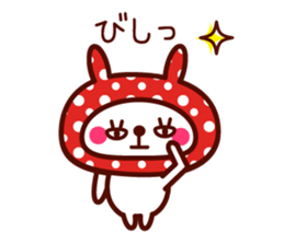 Cute rabbit Hood 4 sticker #9450926