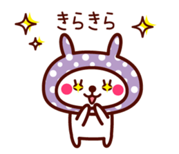 Cute rabbit Hood 4 sticker #9450932